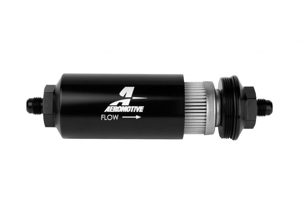  Aeromotive Universal 6AN Inline Stainless Mesh 40 Micron Filter for E85 - Click Image to Close