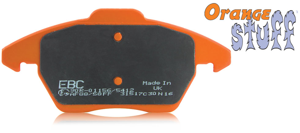  EBC Brakes Orangestuff Brake Pads Front Set Civic Type R - Click Image to Close