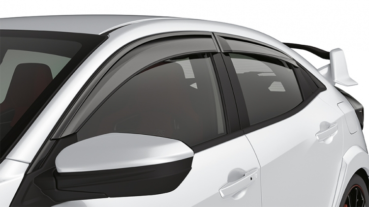  OEM Honda Door Window Visors Civic Type R Version - Click Image to Close