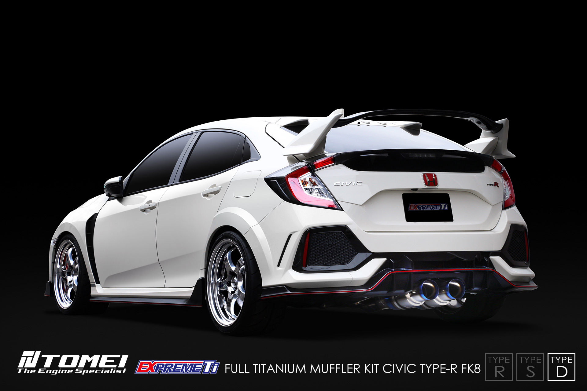  Tomei Type D Titanium Catback Exhaust Civic Type R