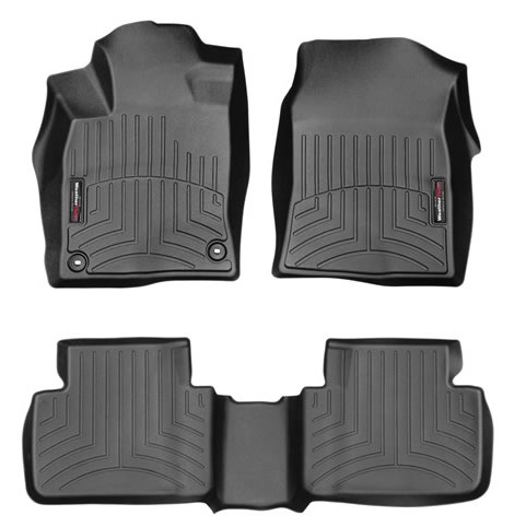  Weathertech Floor Liners Front and Rear Set Civic Type R - Click Image to Close