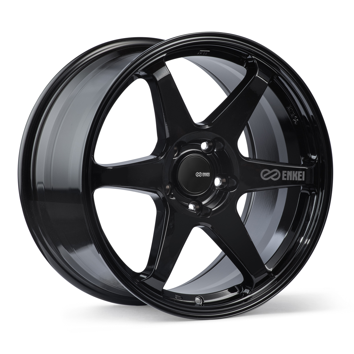  Enkei Tuning T6R Gloss Black 18x9.5 +45 5x120 Civic Type R - Click Image to Close