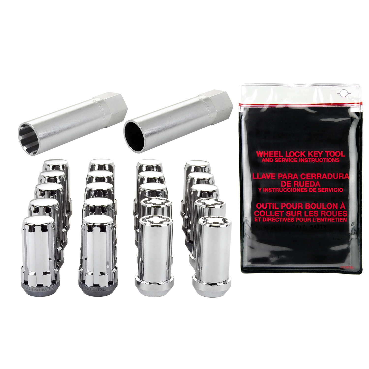  McGard Spline Drive Lug Wheel Installation Kit Chrome - Click Image to Close